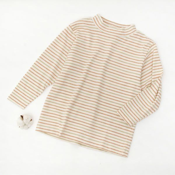オーガニックコットン ベビー＆キッズ長袖ハイネックシャツ