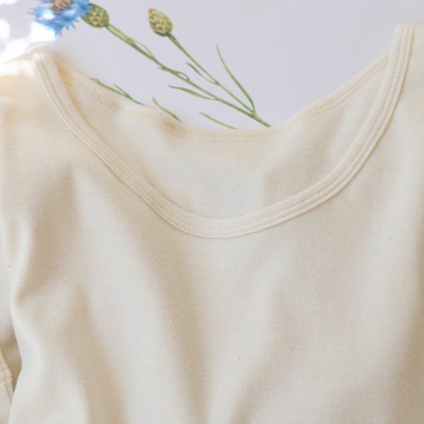 オーガニックコットン レディース ロングスリーブシャツ（薄手）