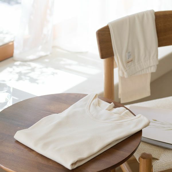 オーガニックコットン レディース ロングスリーブシャツ（薄手）