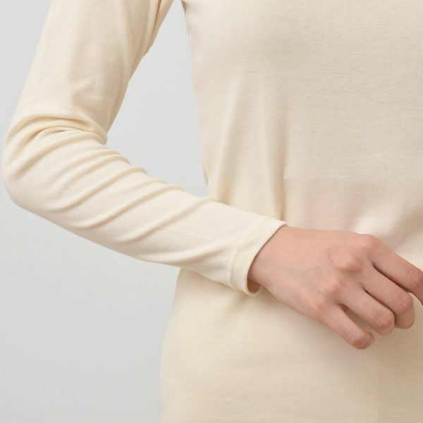 オーガニックコットン レディース ロングスリーブシャツ（薄手）