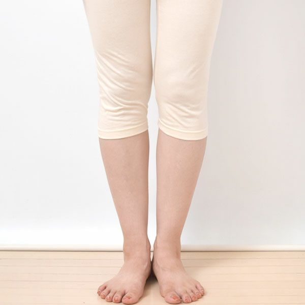 オーガニックコットン レディース七分丈レギンス