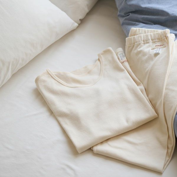 オーガニックコットン レディース七分丈レギンス