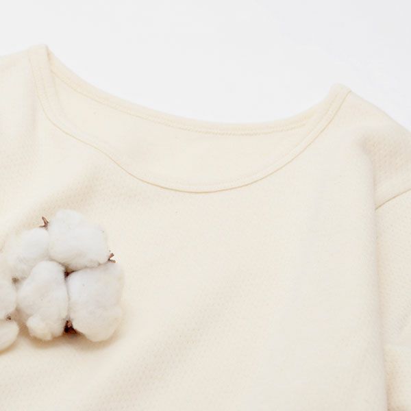 オーガニックコットン 接結ロングスリーブシャツ(厚手)