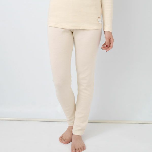 オーガニックコットン レディース10分丈レギンス(厚手)