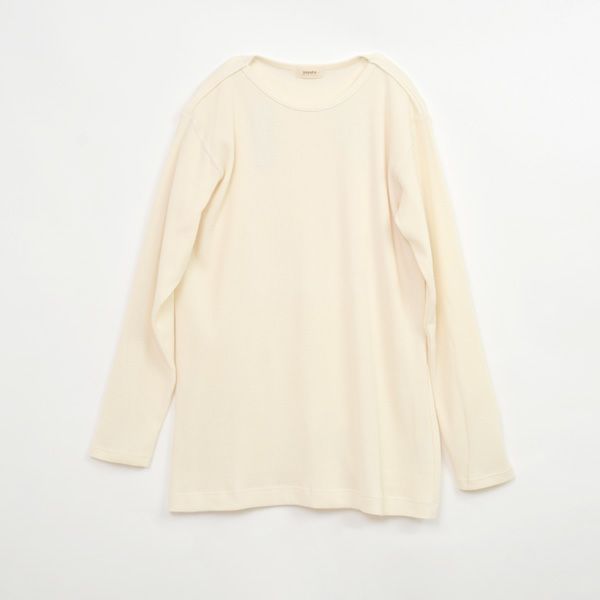 オーガニックコットン メンズワッフル長袖プルオーバー