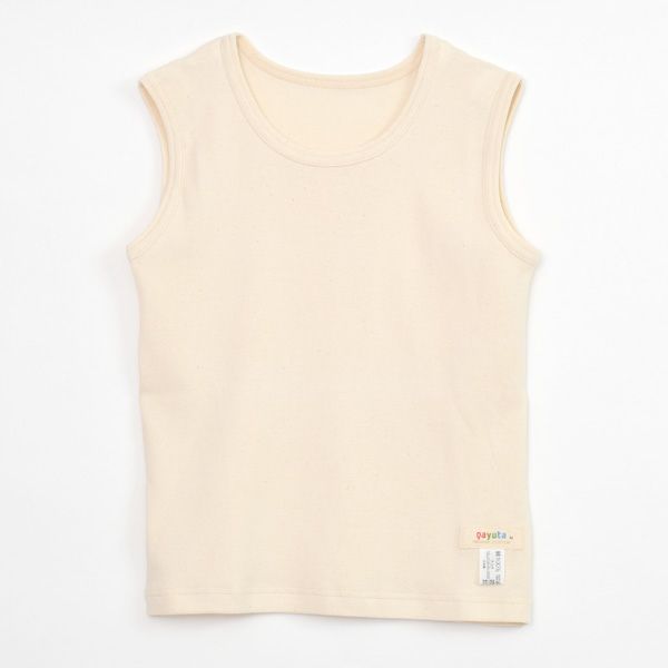 オーガニックコットン キッズノースリーブシャツ