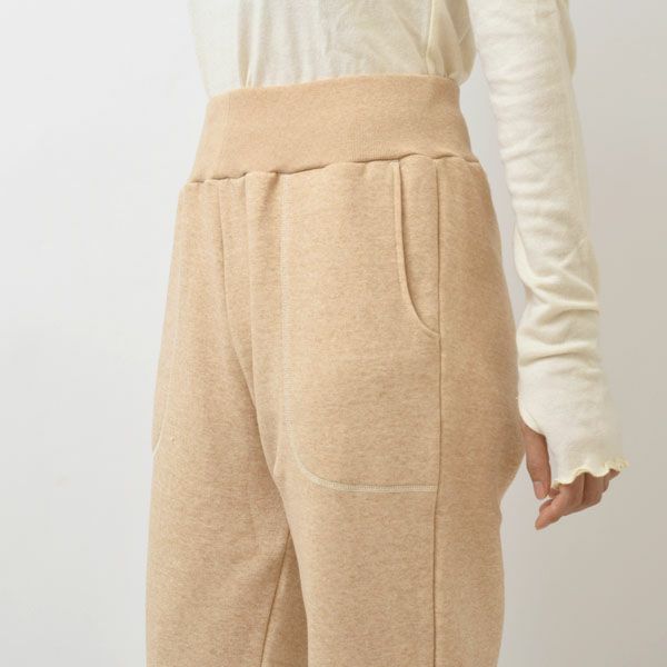 オーガニックコットン 裏起毛あったかパンツ
