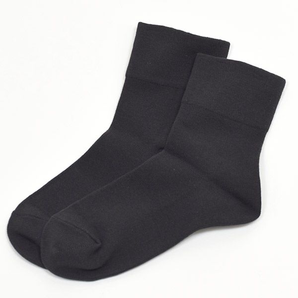 オーガニックコットン ゴムなしソックス 無地