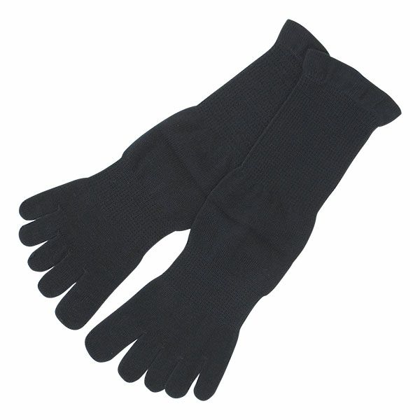 オーガニックコットン 裏糸なし5本指薄手ソックス