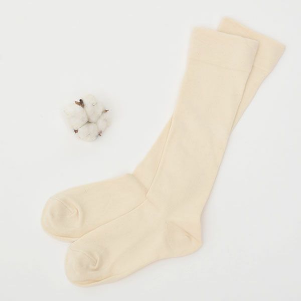 オーガニックコットン ゴムなしハイソックス