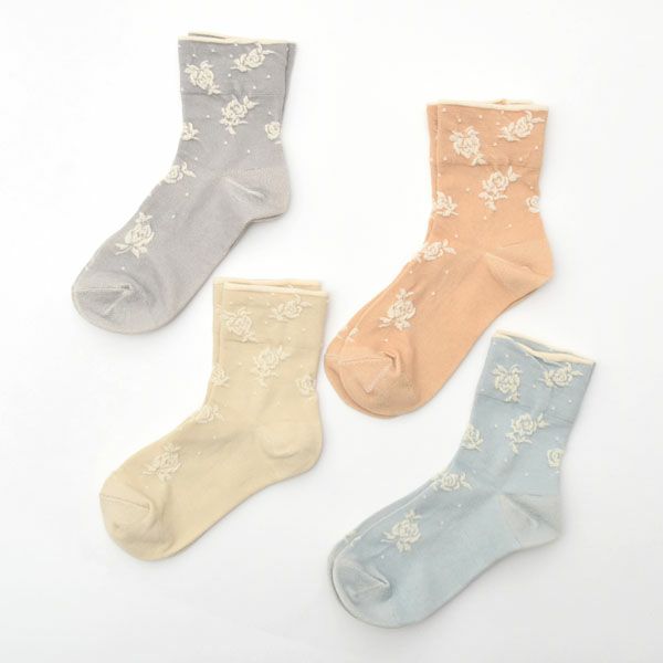 オーガニックコットン ゴムなしソックス フロートばら
