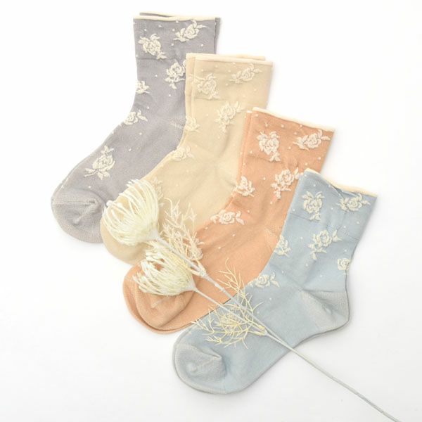オーガニックコットン ゴムなしソックス フロートばら