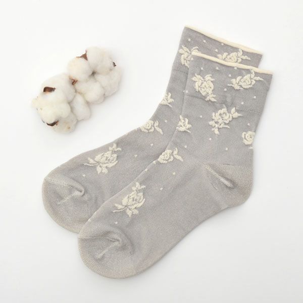 オーガニックコットン ゴムなしソックス フロートばら