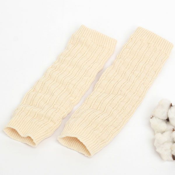 オーガニックコットン ベビーレッグウォーマー 生成 0-4歳