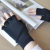 オーガニックコットン UVカット指なし短手袋