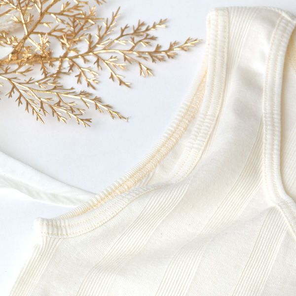 オーガニックコットン リブフライスタンクトップ