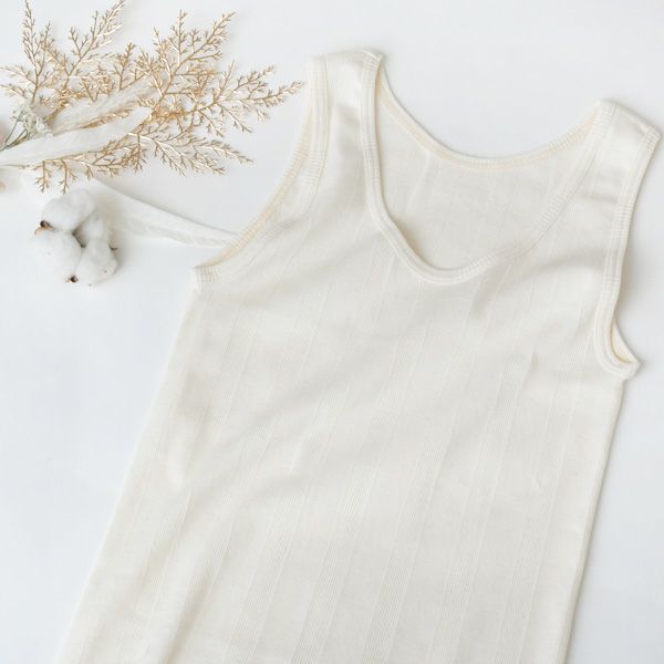 オーガニックコットン リブフライスタンクトップ
