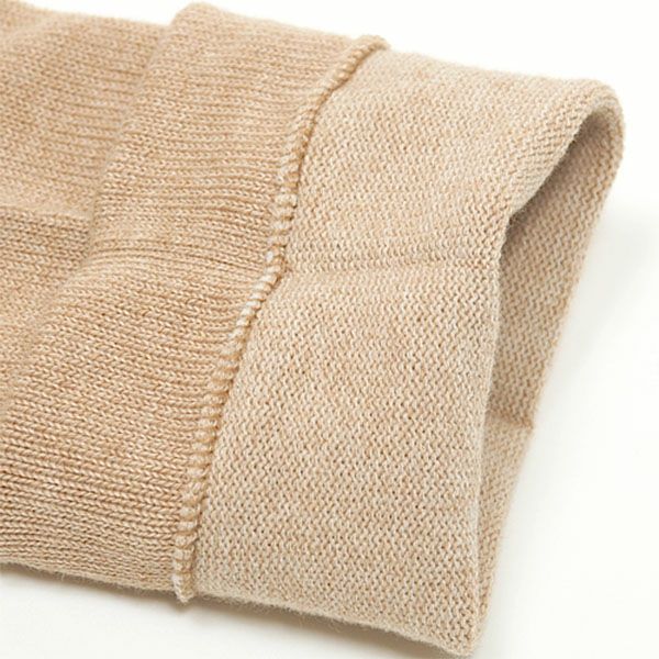 オーガニックコットン 5本指ゴムなし厚手ソックス