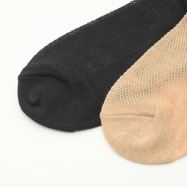 オーガニックコットン メッシュハイソックス