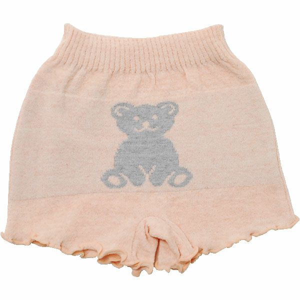 オーガニックコットン キッズくま柄ブルマ