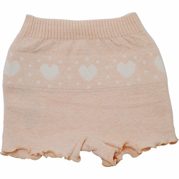 オーガニックコットン キッズハート柄ブルマ