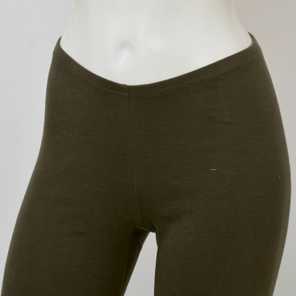 オーガニックコットン ロングレギンス ナチュラルブラック M-L