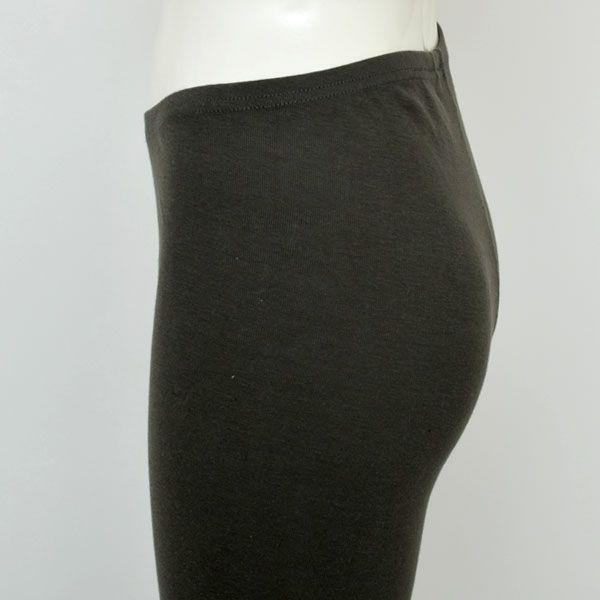 オーガニックコットン ロングレギンス ナチュラルブラック M-L