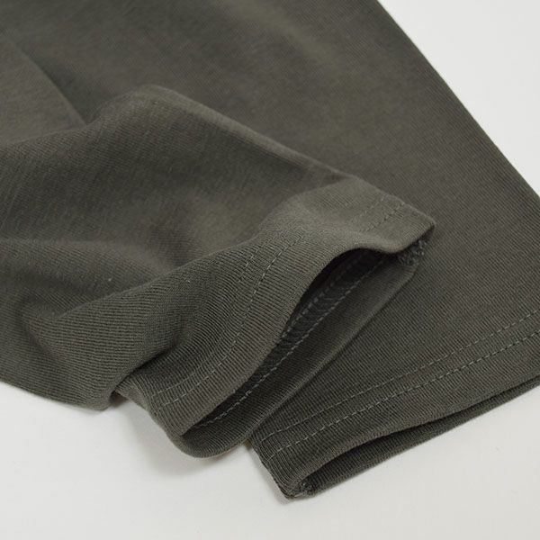 オーガニックコットン ロングレギンス ナチュラルブラック M-L