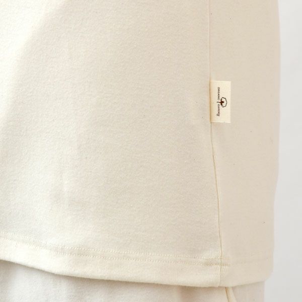 オーガニックコットン メンズフライスインナー丸首Ｔシャツ