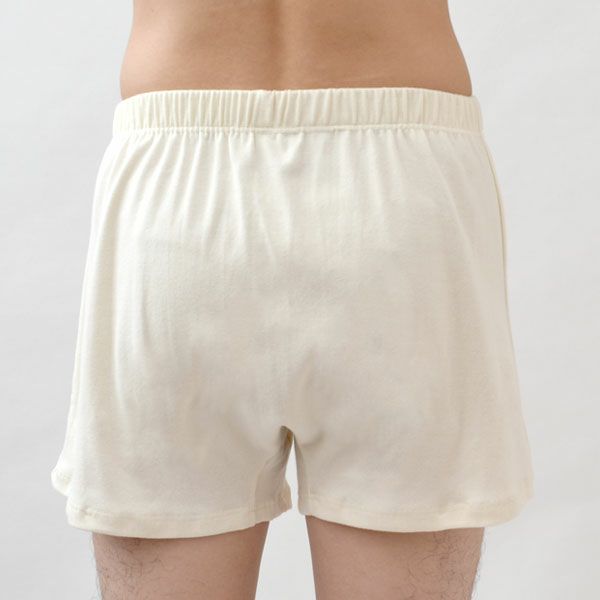 オーガニックコットン メンズフライスニットトランクス