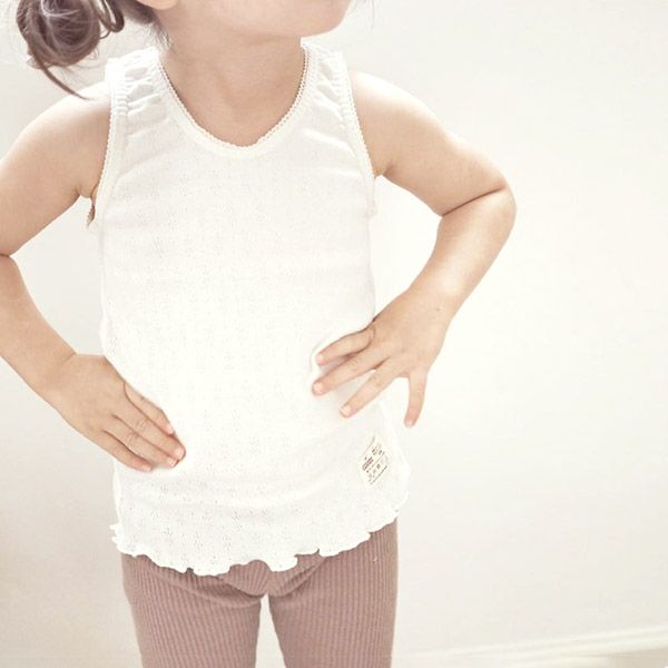 オーガニックコットン ガールズタンクトップ