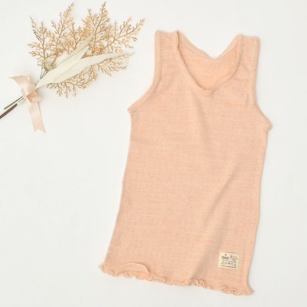 オーガニックコットン ガールズタンクトップ