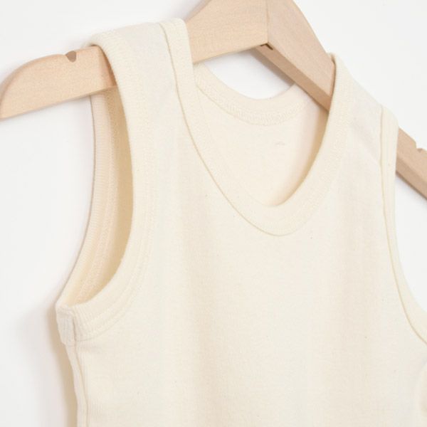 オーガニックコットン キッズやわらかフライスタンクトップ