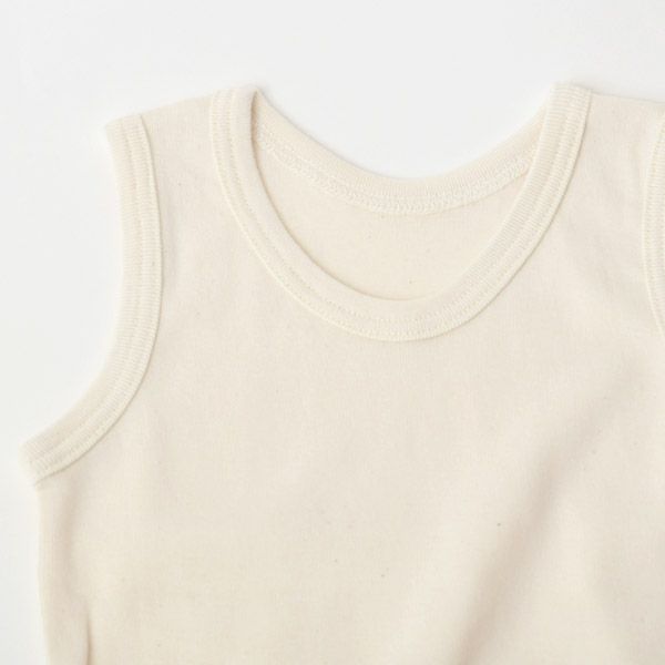 オーガニックコットン キッズやわらかフライスタンクトップ