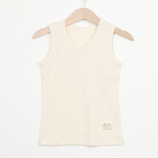 オーガニックコットン キッズやわらかフライスタンクトップ