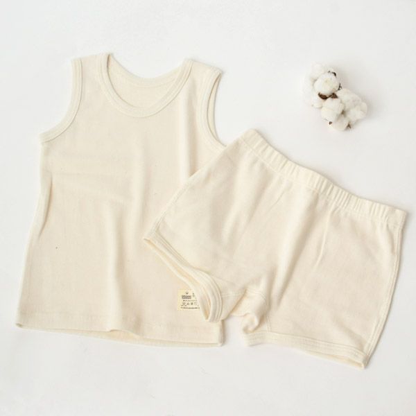 オーガニックコットン キッズやわらかフライスボクサー