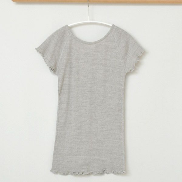 オーガニックコットン フレンチスリーブTシャツ（パターンメッシュ）