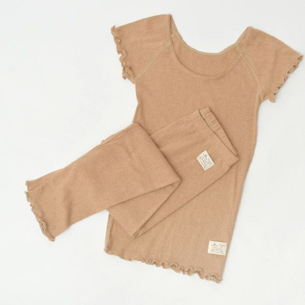 オーガニックコットン フレンチスリーブTシャツ（パターンメッシュ）