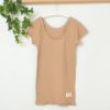 オーガニックコットン フレンチスリーブTシャツ（パターンメッシュ）