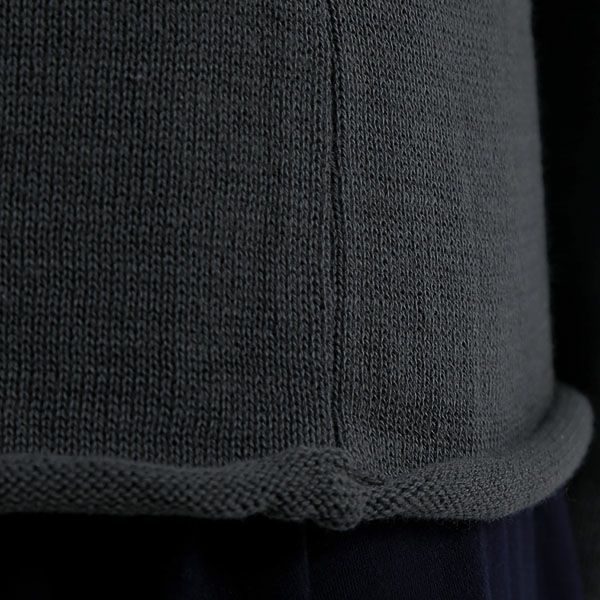 オーガニックコットン 五倍子染めVネックセーター