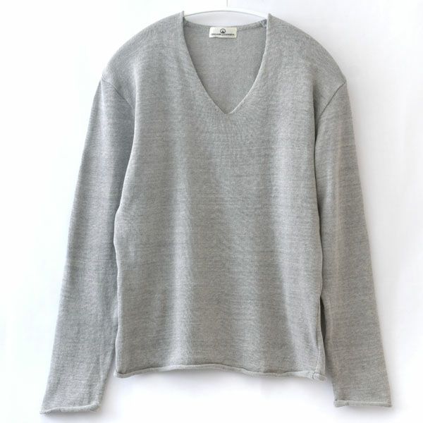 オーガニックコットン Vネックセーター