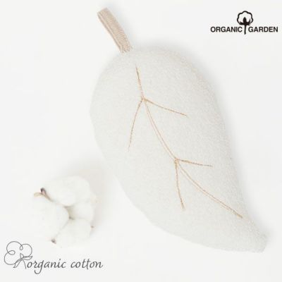 オーガニックコットン 葉っぱボディスポンジ