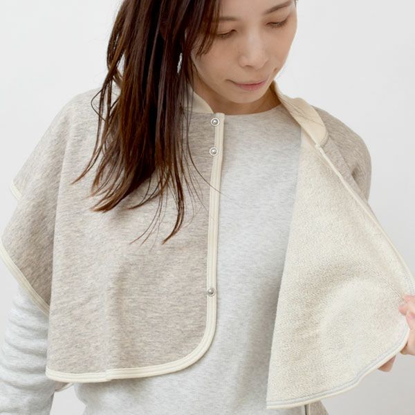 オーガニックコットン ヤクウール肩ウォーマー