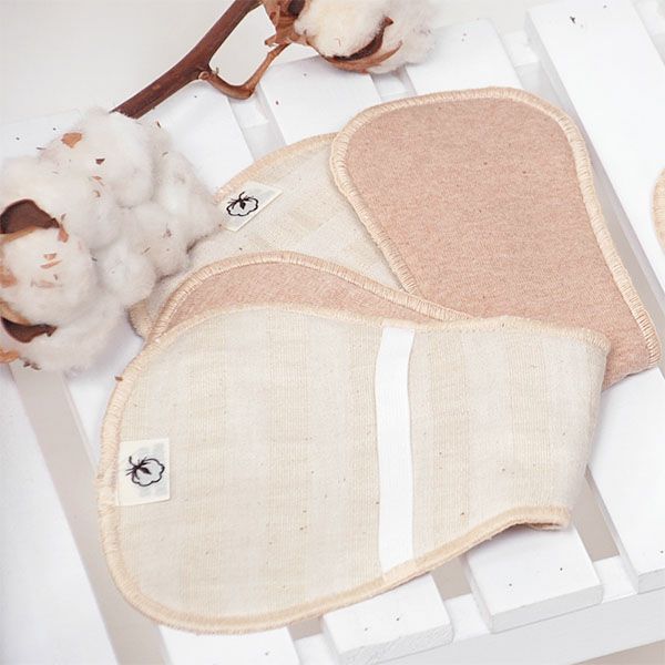 オーガニックコットン 布ナプキン Luna Angel ロングライナー（2枚組）