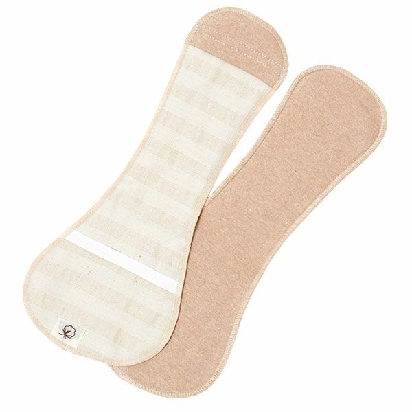 オーガニックコットン 布ナプキン Luna Angel ロングライナー（2枚組）