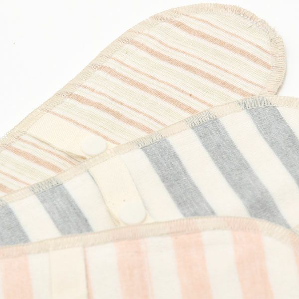 オーガニックコットン 布ナプキン デイリーライナー （3枚組）