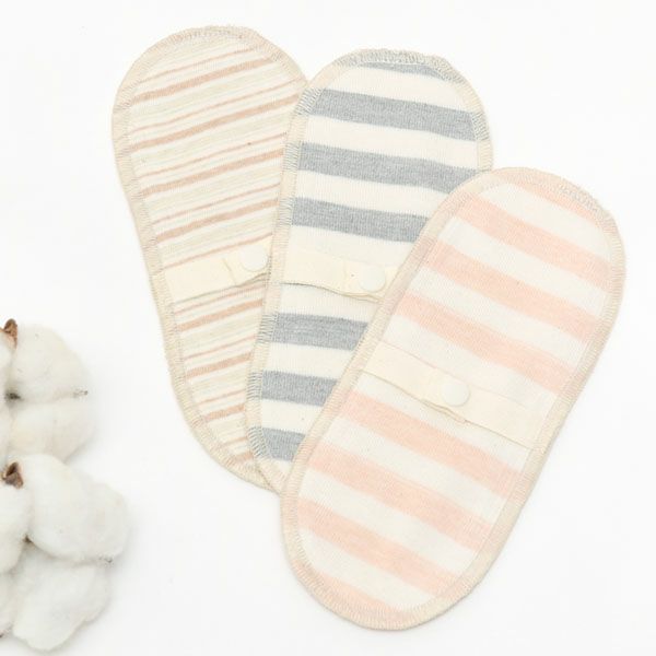 オーガニックコットン 布ナプキン デイリーライナー （3枚組）