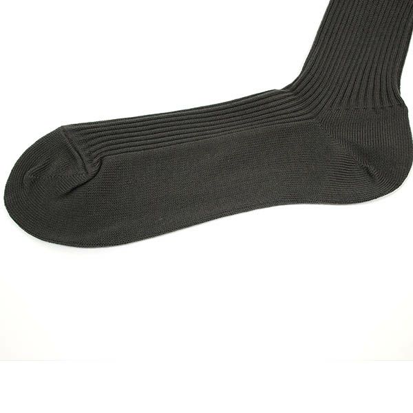 オーガニックコットン 綿100% 五倍子 リブソックス