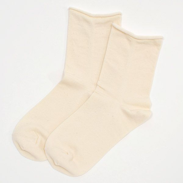 オーガニックコットン ゴムなしプレーンソックス