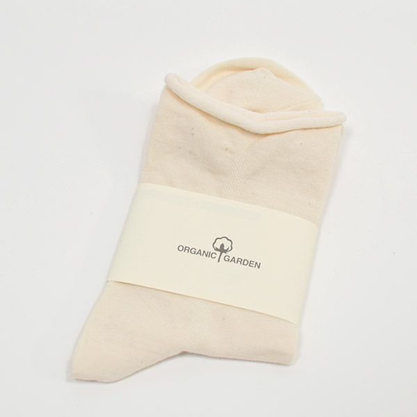 オーガニックコットン ゴムなしプレーンソックス